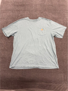 Carhartt Loose Fit 2XL Pocket T-Shirt in Light Blue
